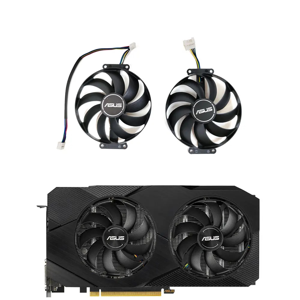 Nowy wentylator 90MM 6PIN FDC10H12S9-C GPU dla ASUS Dual GeForce RTX 2060 2060 SUPER EVO wentylator chłodzący kartę graficzną