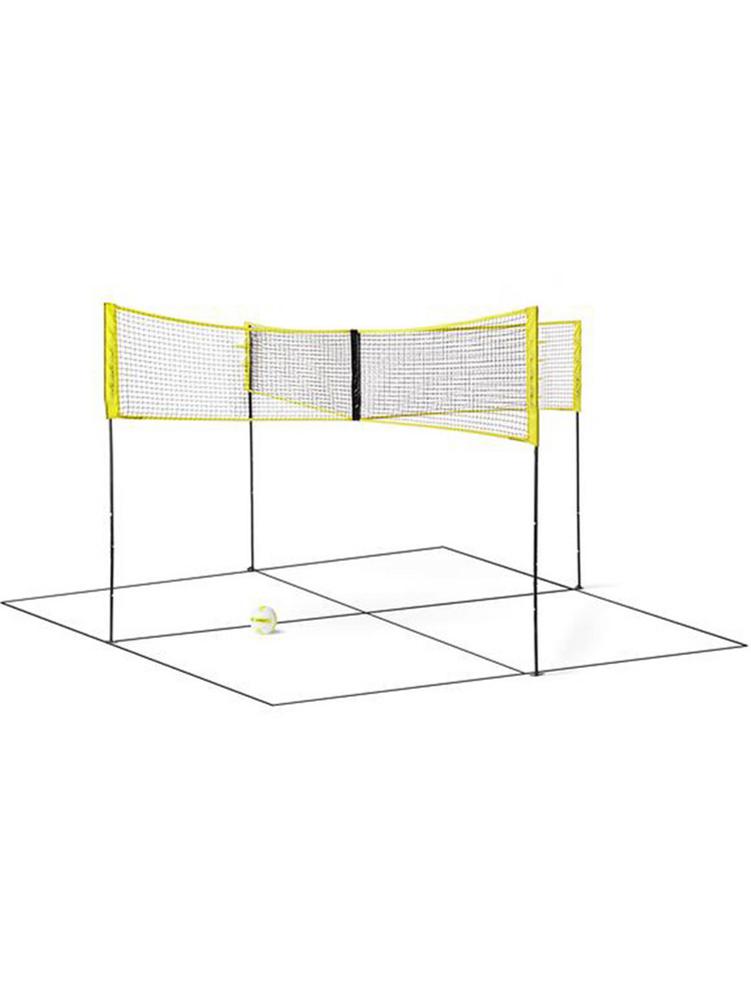 Volleyball Net Four-sided PE Durable Cross Volley Ball Training Net Sports Badminton Game Net Four-sided Cross Volleyball Net