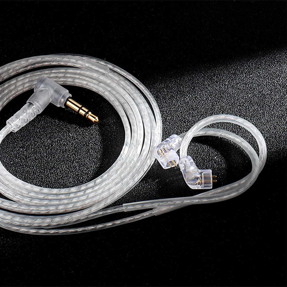 Qkz  a2 bedrade oordopjes, kz-kabel, verbeterde verzilverde kabel met microfoon, in-ear monitor, originele headset