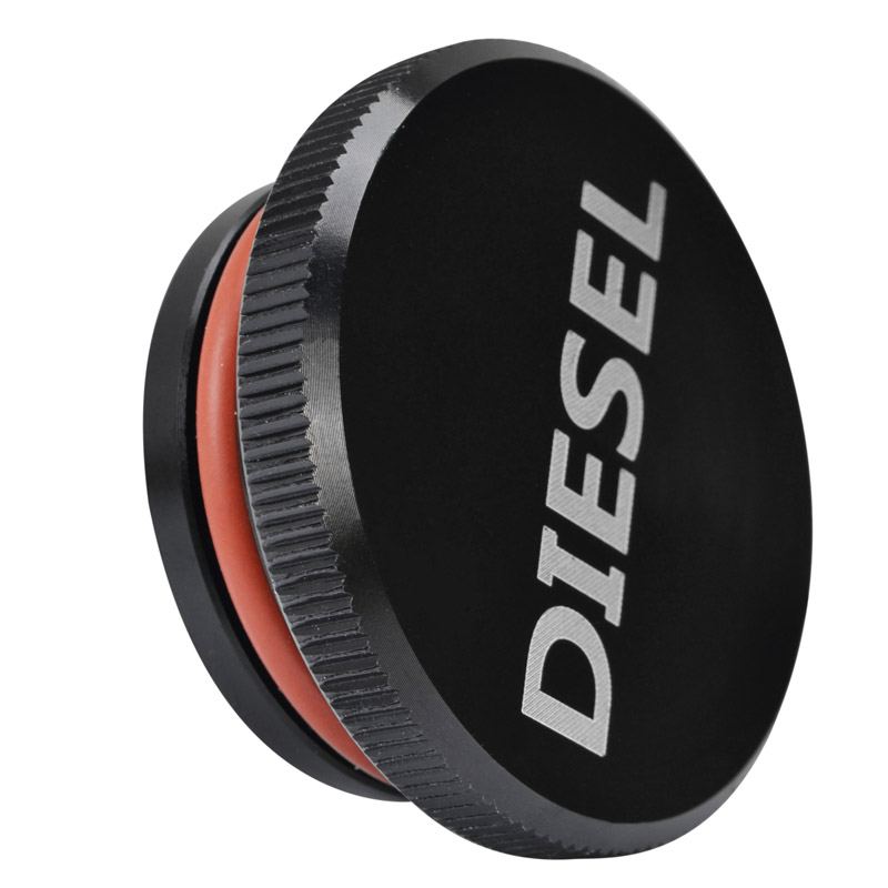 SPEEDWOW Diesel Fuel Cap Magnetic Ram Billet Aluminum Fuel Truck Permanent Cap for Dodge 2 Colors