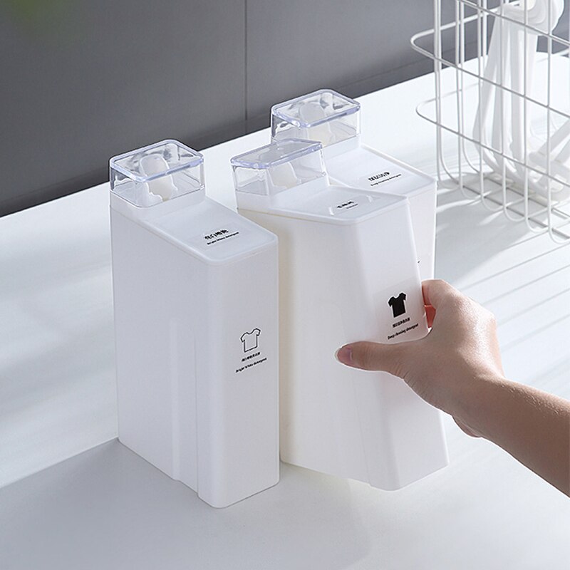 1000ml Laundry Detergent Empty Bottles Large Capacity Softener Storage Bottle Reusable Refillable Washroom Organizer