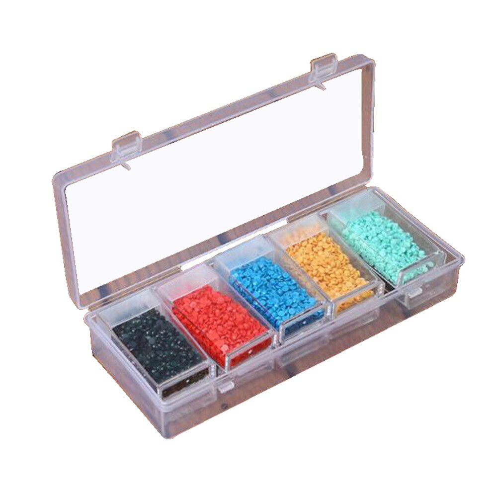 6/10/12/24/48/64 Grid Diamond Painting Jewelry Storage Box Nail Bead Transparent plastic Box Organize And Save Artifacts: JYX2528
