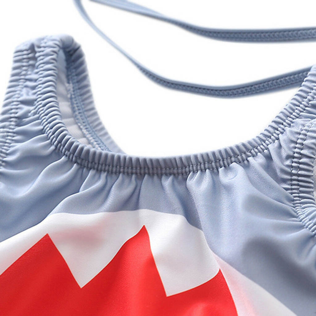Bambino Costumi Da Bagno Per Bambini Costume Da Bagno Del Bambino Dei Ragazzi Delle Ragazze Del Fumetto del Costume Da Bagno Bikini Con Tappi di Estate Vestito di Nuoto del Bambino Della Tuta