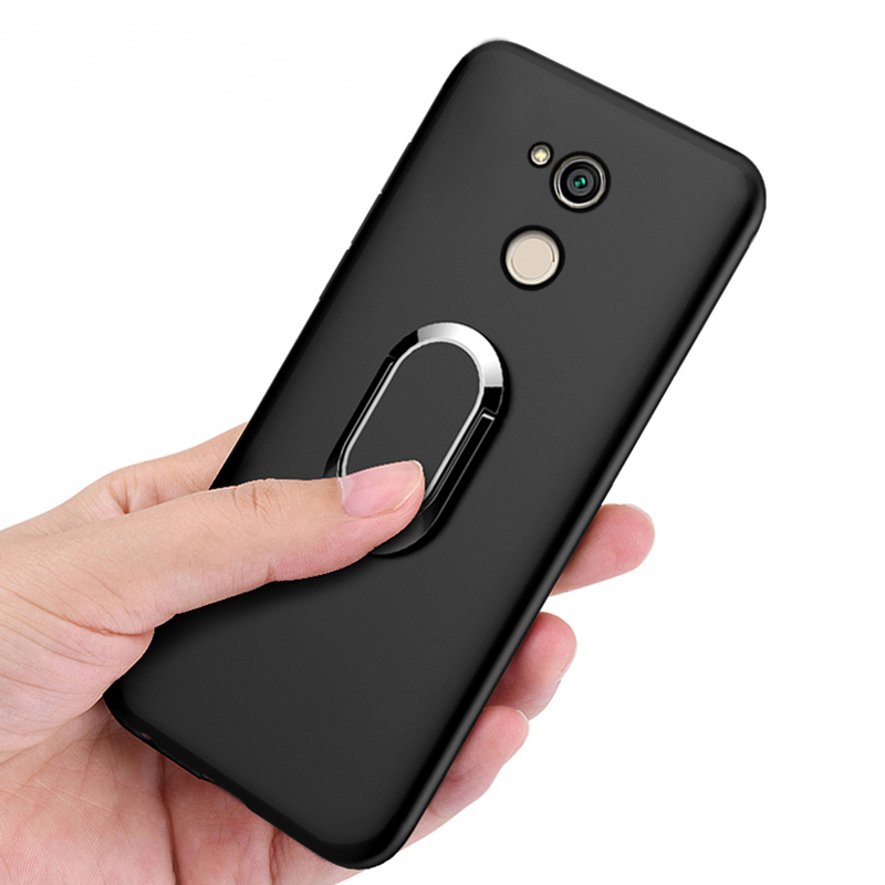 Abdeckung Für Sony Xperia XA2 Ultra H3213 H3223 H4213 H4233 fallen Klassische Finger Ring 360 Grad Drehung Weiche Silikon