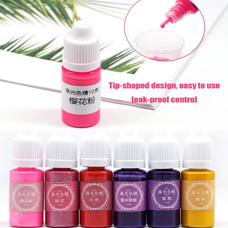 Pegamento de resina UV Color del pigmento líquido para colorear tinte portátil para DIY artesanías para hacer joyería LDO99