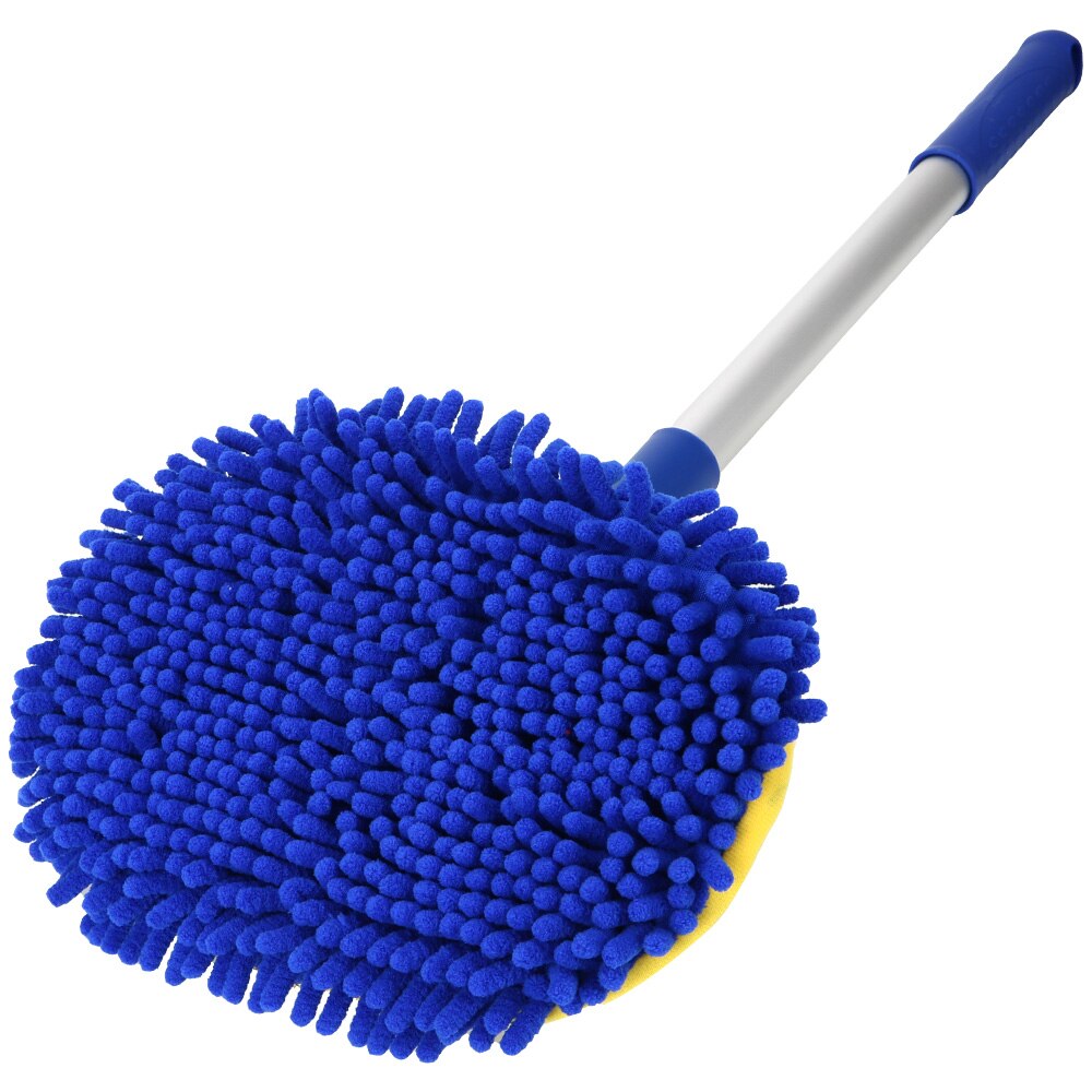 Telescoping Long Handle Car Cleaning Brush Adjustable Cleaning Mop Chenille Broom Car Wash Brush Auto Cleaning Tools