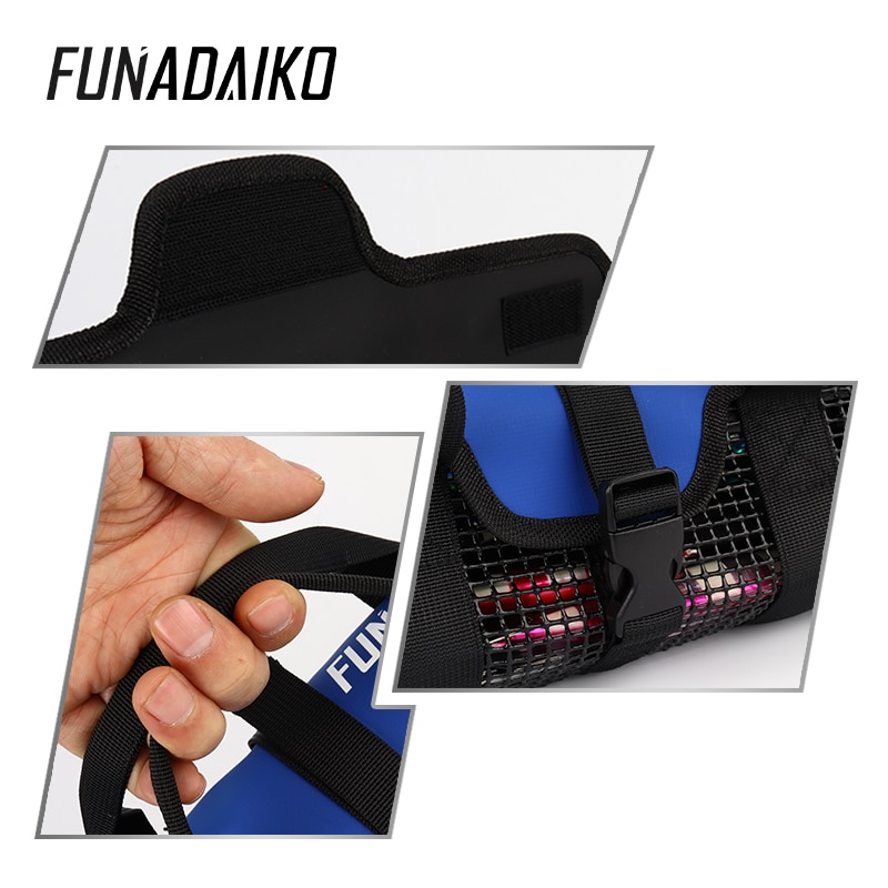 Funadaiko fiskegrej taske fiskeri lokkemad taske metal jig lokke fiskelok taske jigging taske fisketaske