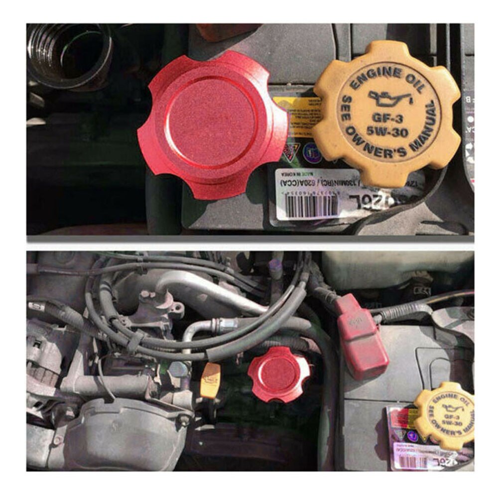 Aluminiummotorolja bränslepåfyllningslock tanklock för subaru wrx sti racing märke och