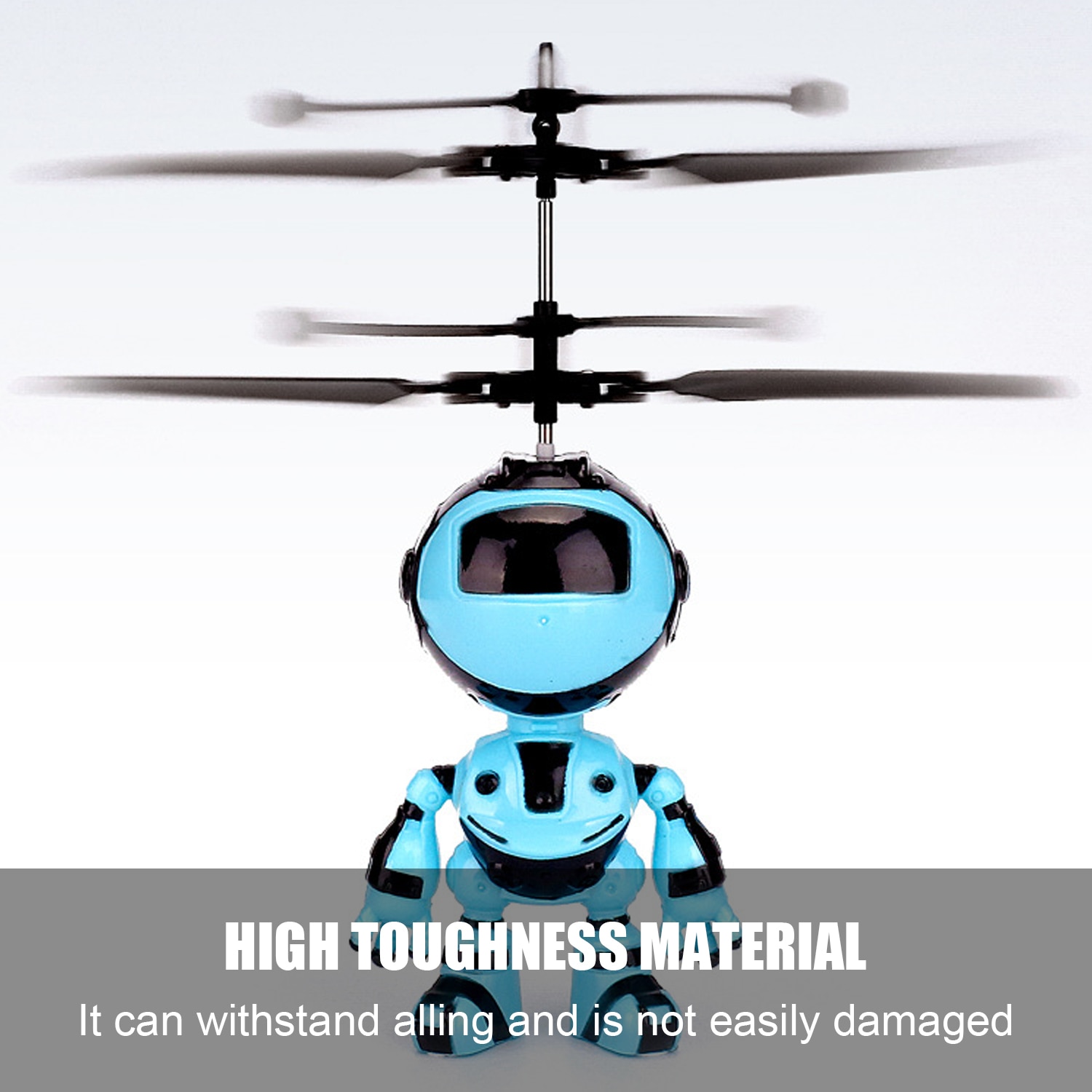 Funny Robot Style Mini Infrared Induction Flying Ball Aircraft Helicopter Toy with LED Light for Boys Girls Teenagers