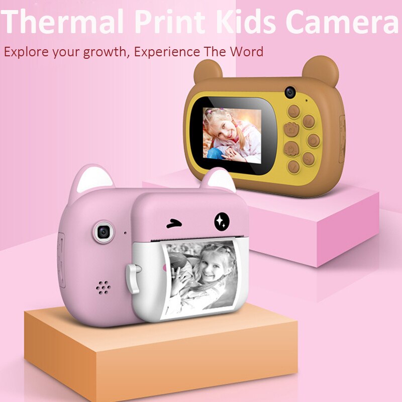 Kinderen Camera Instant Print Camera 24MP 1080P Digitale Camera Voor Kinderen Instant Camera Met Fotopapier Speelgoed Camera Verjaardag