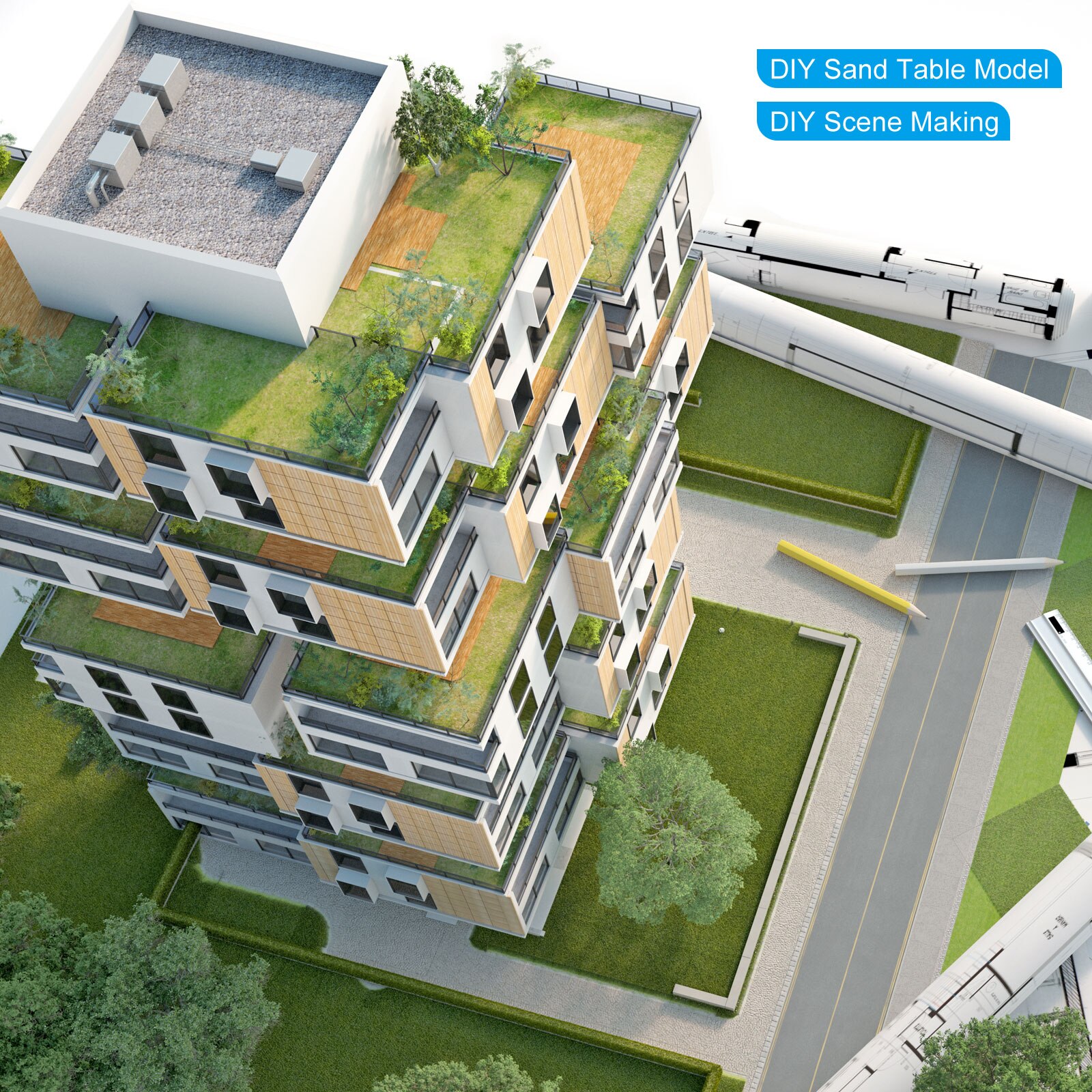 Uxcell ABS Plastic Rod Round Solid White Bar 6mmx250mm for DIY Model Material, DIY Sand Table, Pack of 10