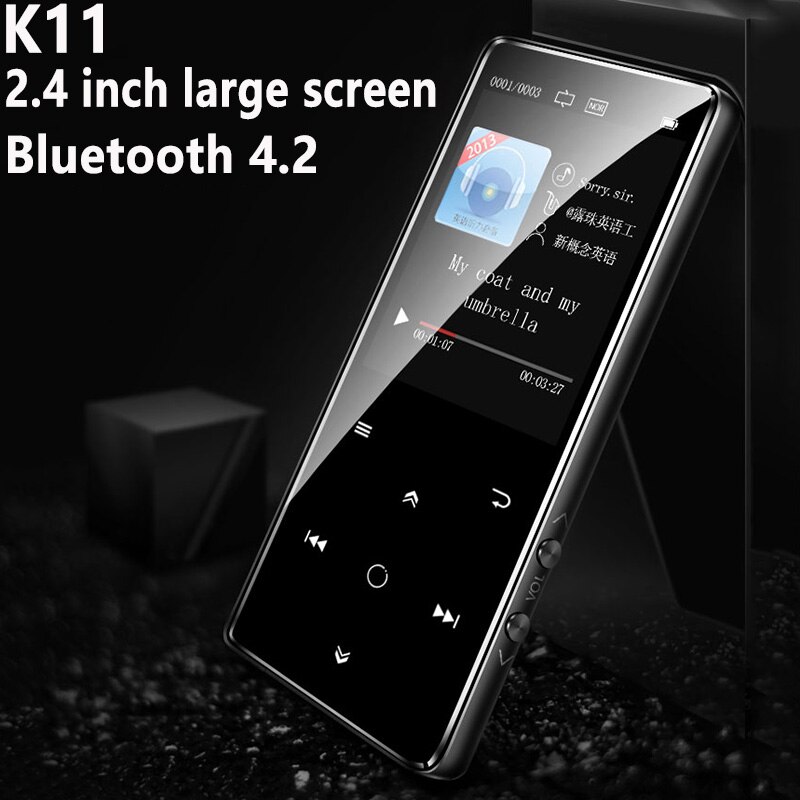 Bluetooth 4.2 di tocco dello schermo di MP4 player con registrazione radio FM E-Book per la riproduzione di Video Portatile Sottile del Suono Senza Perdita di walkman