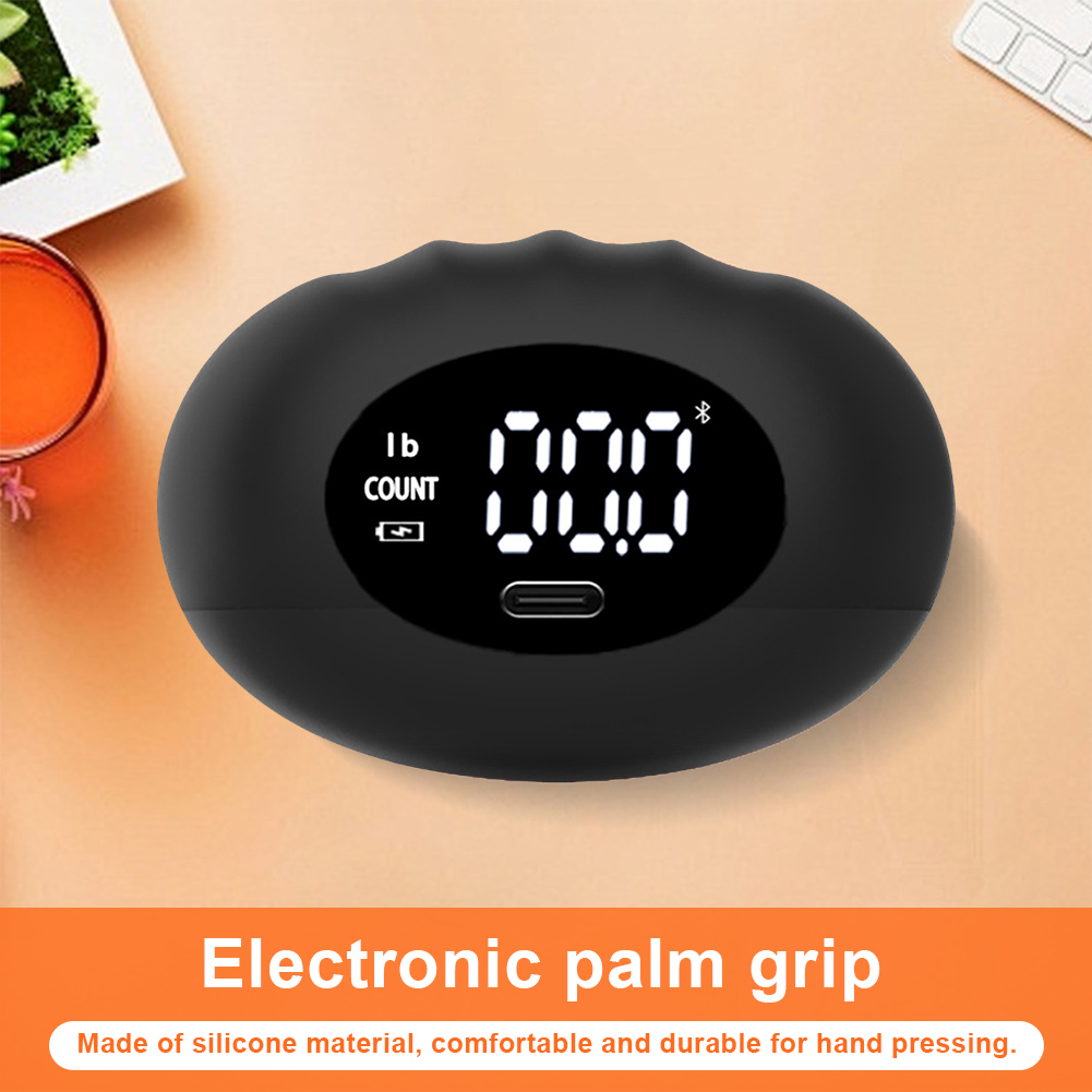 Grip Strength Tester Oplaadbare digitale gripsterkte Trainer Siliconen handgreepversterker 396.8Lbs voor krachttraining