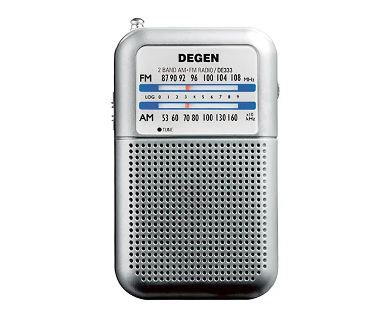 Degen Radio DE333 AM/FM Receiver Portable Mini Handle Portable Pocket Size Two Band FM Radio Recorder High Sensitivity Radio: Default Title