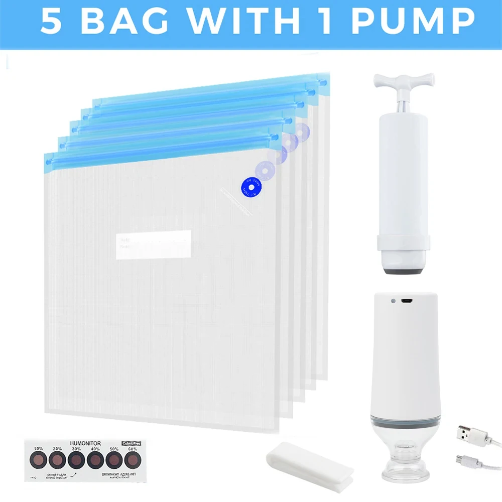 1-30 sacs de stockage de Filament sac sous vide imprimante 3D PLA/ABS/TPU sèche-Filament sécurité résistant à l'humidité pour les pièces d'imprimante 3D: GRIS