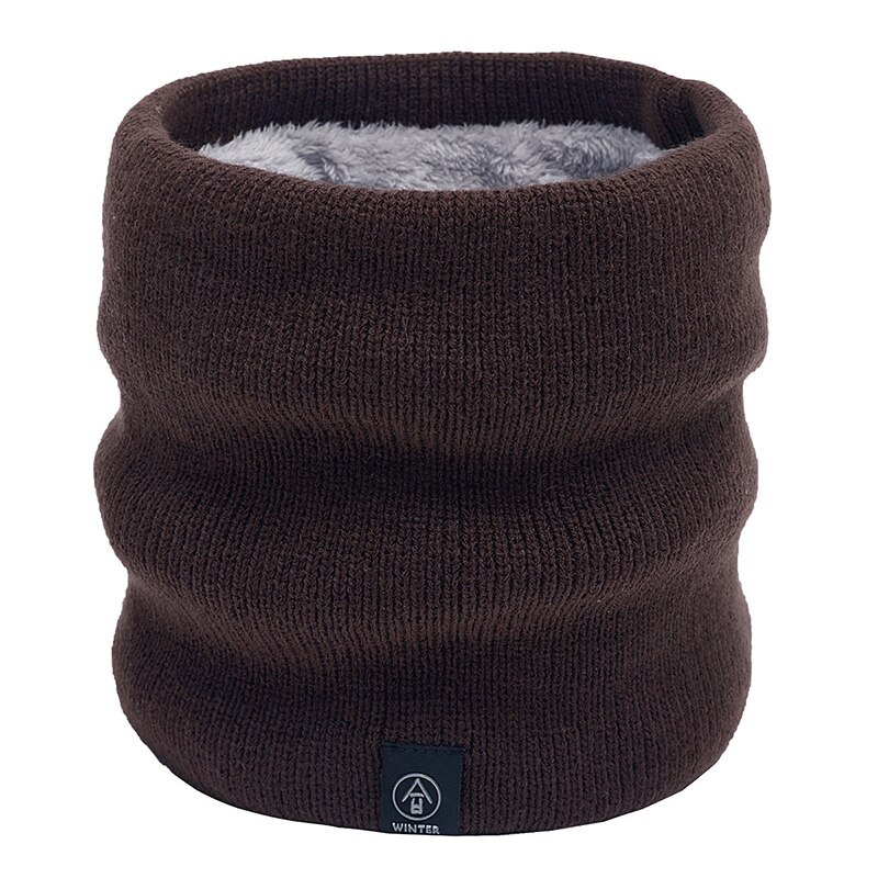Bufanda de lana con degradado para hombre y mujer, Bandana Unisex de tejido sólido cálido, diadema de terciopelo, de invierno