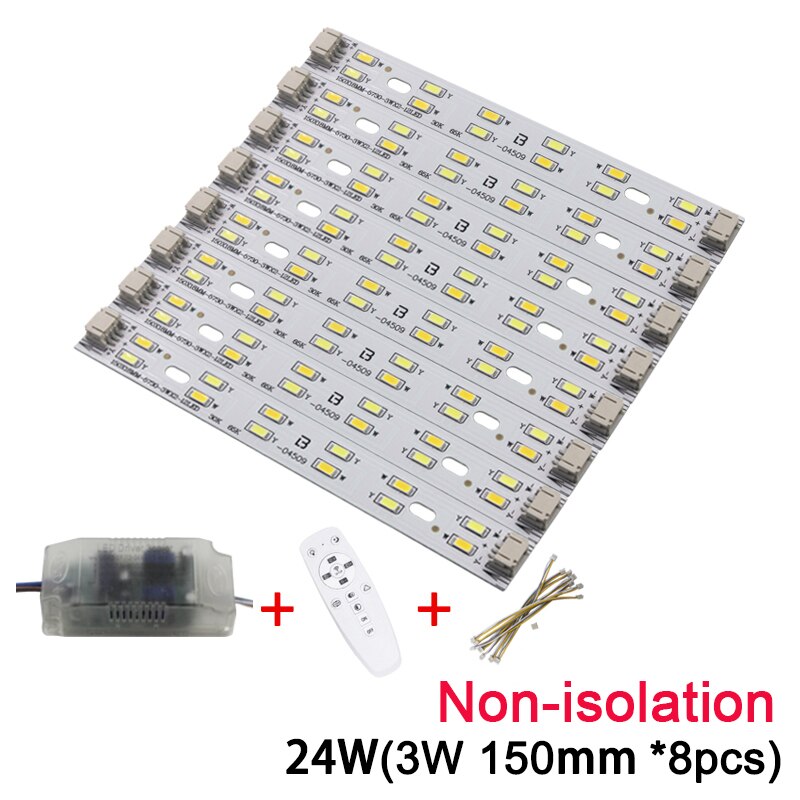 Novelty luminous three-color adjustment LED ceiling light infrared control dimmable 5730SMD light source module indoor lighting