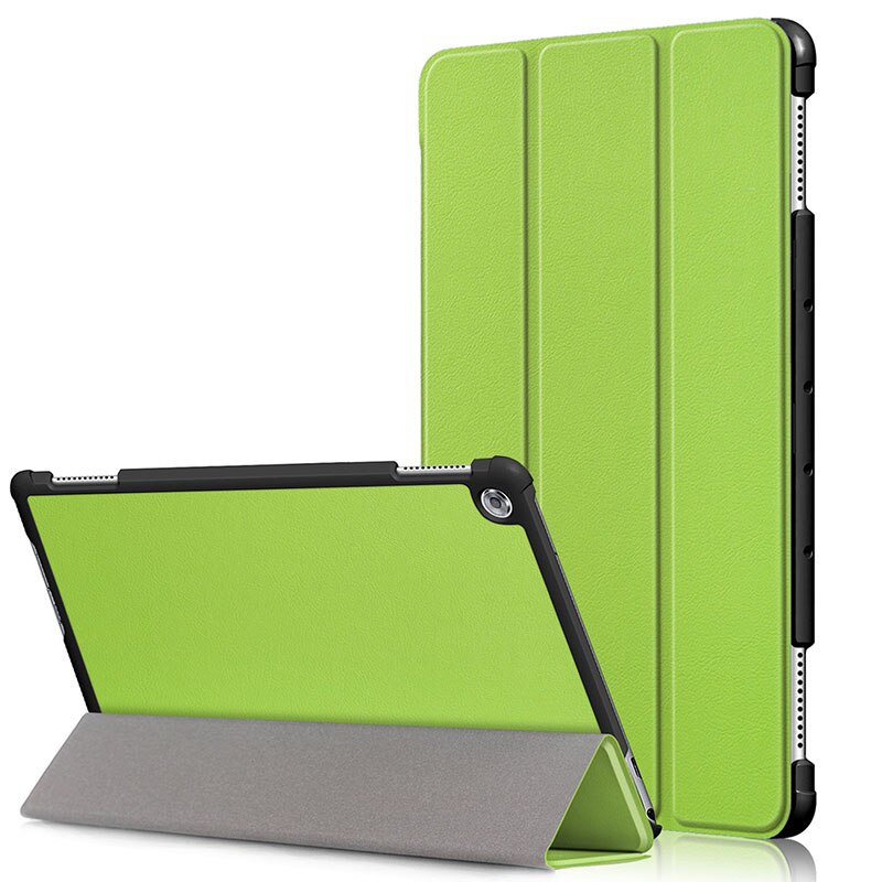 Case for Huawei MediaPad M5 Lite 10 BAH2-W19/L09/W09 Ultra Slim Pu Leather Smart Stand Cover for Media Pad M5 Lite 10.1" Case: green for M5 Lite 10