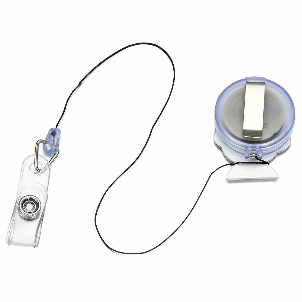 Leuke cartoon id-kaarthouder met oprolmechanisme, uitschuifbare kaarthouder voor kantoorartikelen, kaarthouder, naamkaarthouder, badgehouder.