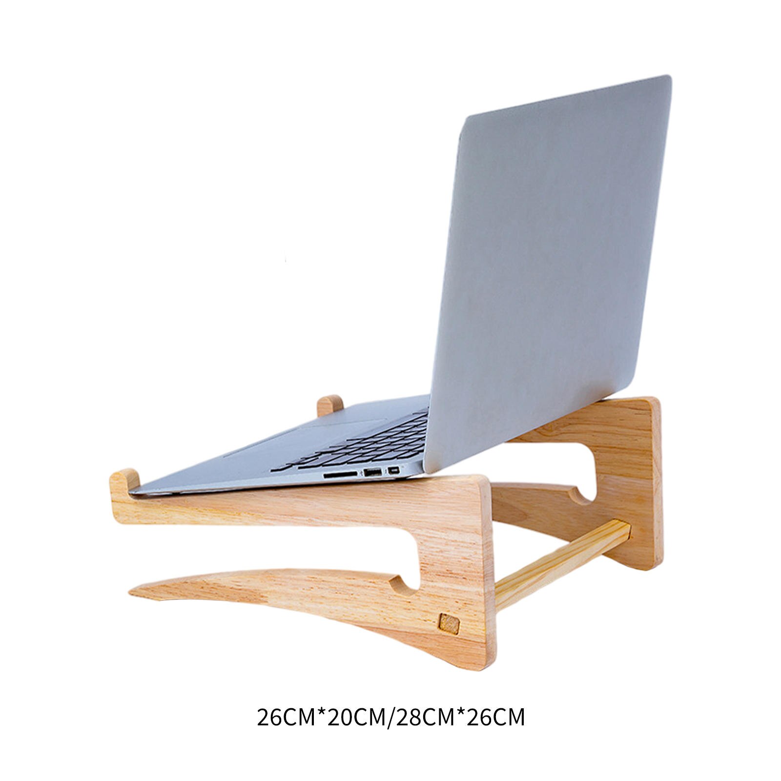 Laptop Stand Elevate Office Supplies Solid Wood Non-Slip Heat Dissipation Cooling Holder for All Laptops Desktop Office Worker