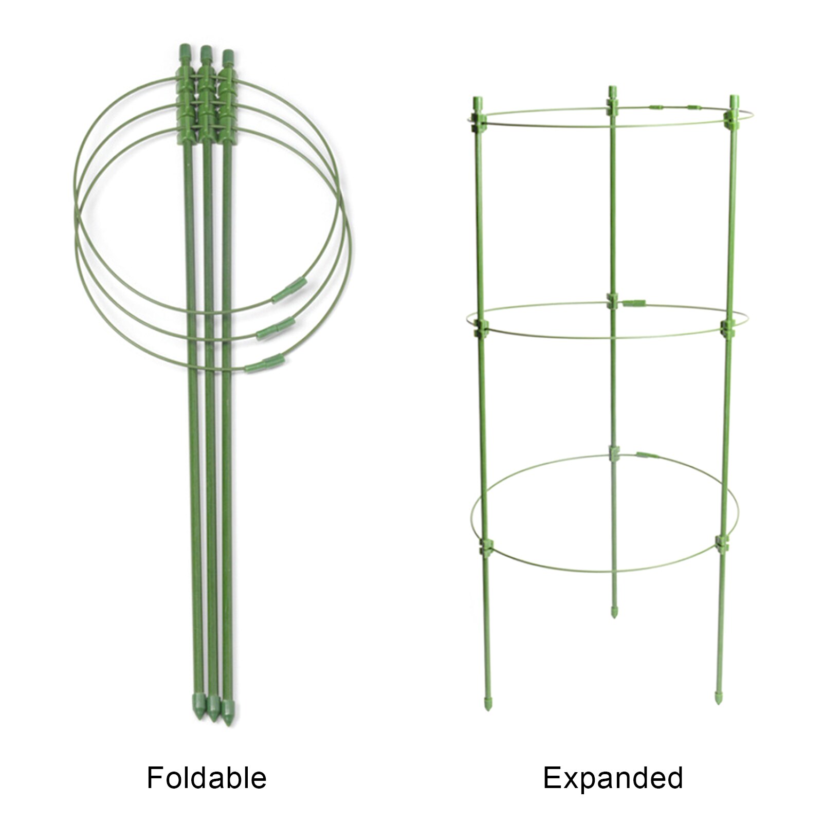 Support de vigne grimpante de jardin, cage de soutien pour plantes en pot, cadre en plastique, fleurs et légumes, Support décoratif en treillis, fournitures de jardin