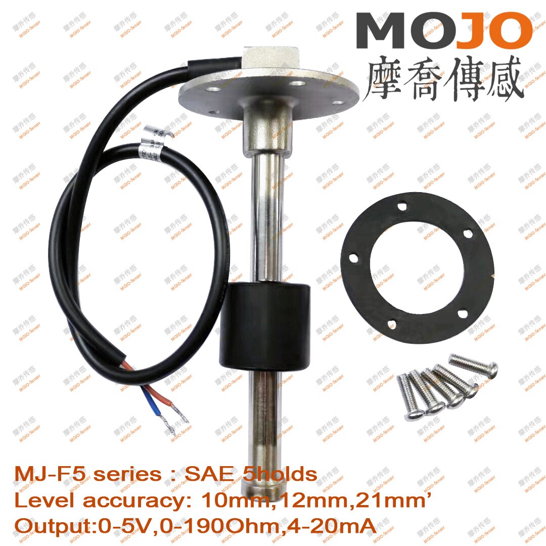 MJ-F5 Series diesel fuel tank level gauge OEM 12mm accuracy 0-5V output fuel level sensor