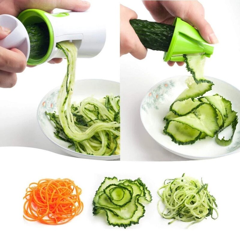 Machine à trancher les légumes en spirale, trancheur à spirale, Portable, râpe à fruits, pâtes Spaghetti, cuisine, 1 pièce