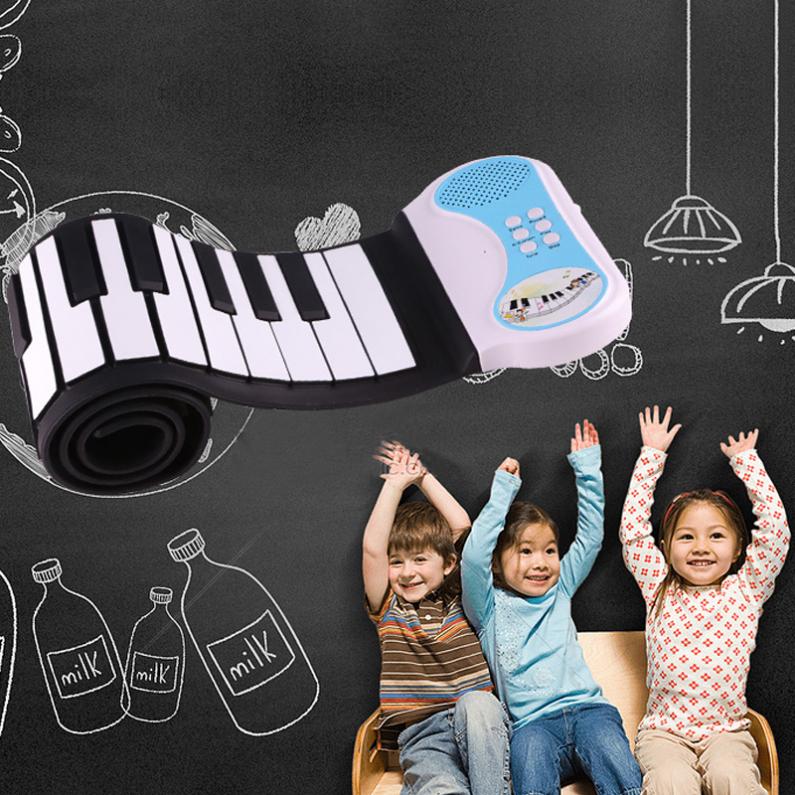 Silizium flexibel Hand rollen hoch Klavier Elektronische Tastatur AufkläSprosse für freundlicher Studenten Musik Leistung und Ausbildung