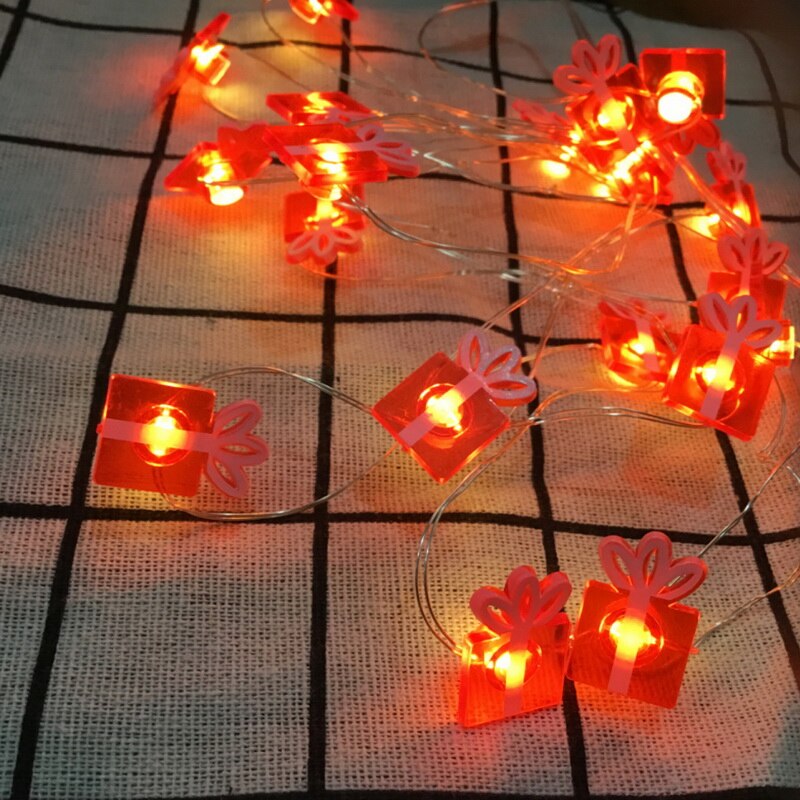 Christmas Decoration Outdoor Waterproof String Light Deer Snowman Snowflake Copper Wire Christmas Day String Lights 2M 20 Lights