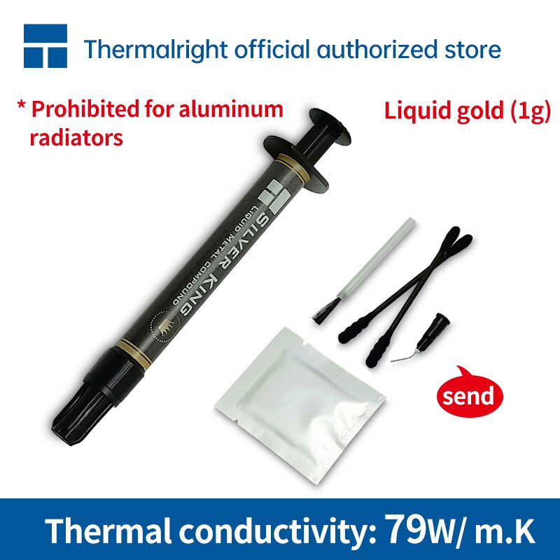 Thermalright Silver King Heat Transfer Liquid Gold 1g/3g Liquid Metal Heat Dissipation: Liquid gold 1g