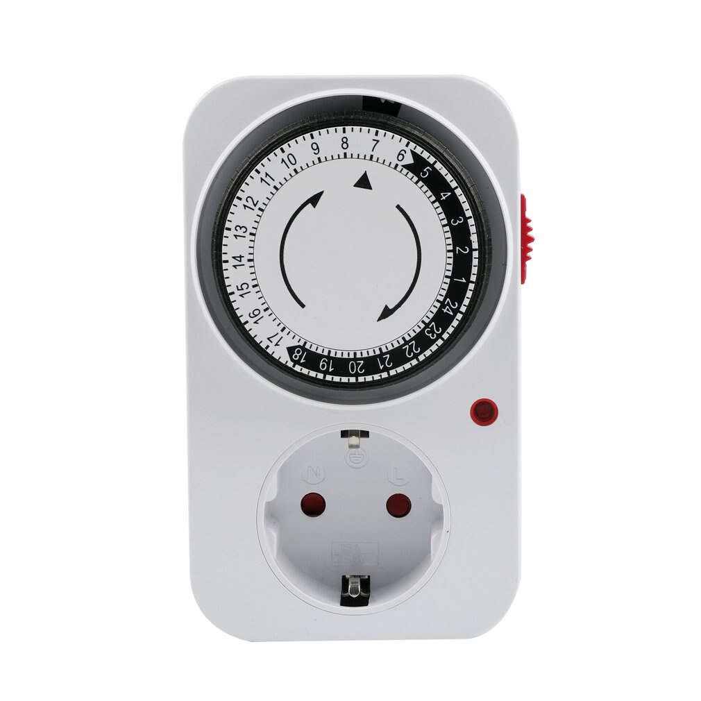 Eu/dk/us stik 24 timers programmerbar mekanisk timer ugentlig digital smart timing kontakt nedtælling automatisk sluk kontakt stik: Gmt 04a - eu