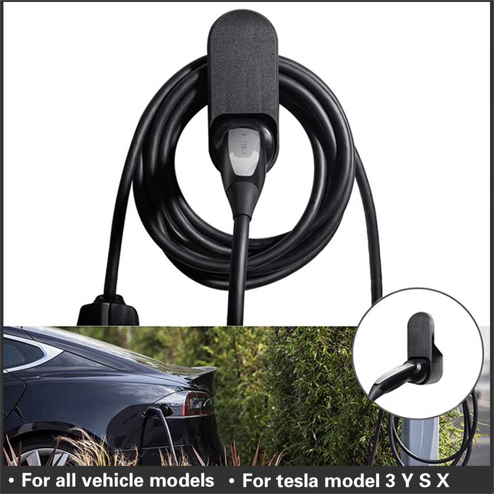 Iiohoii tesla mallille 3 s xy lisävarusteita auto latauskaapelin järjestäjä seinäkiinnike liitin teline laturin pidike sovitus