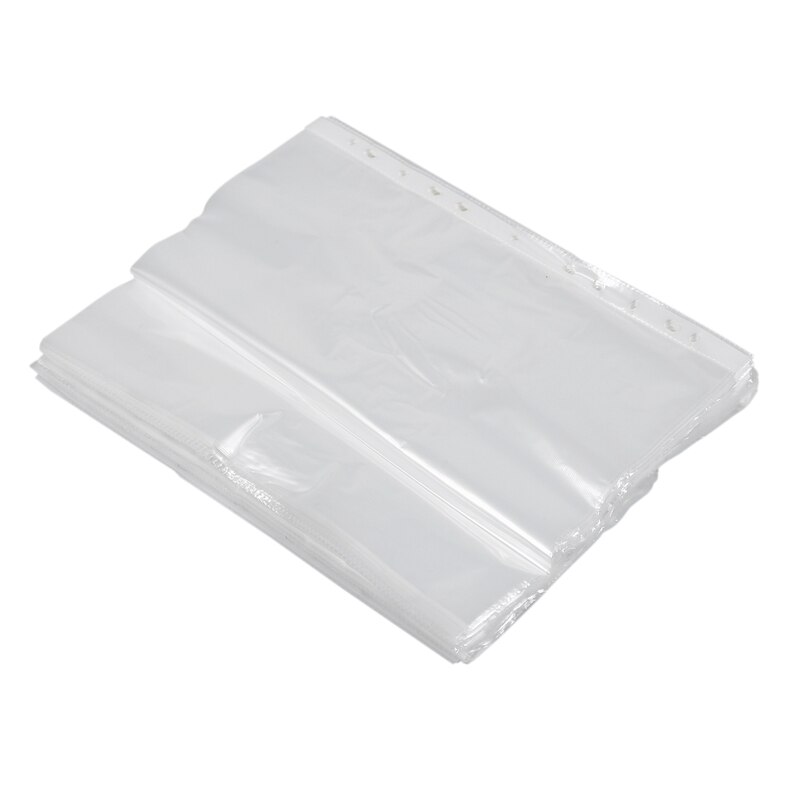 A4 clear plastic punched pockets / wallets / sleeves 200 Pcs: Default Title
