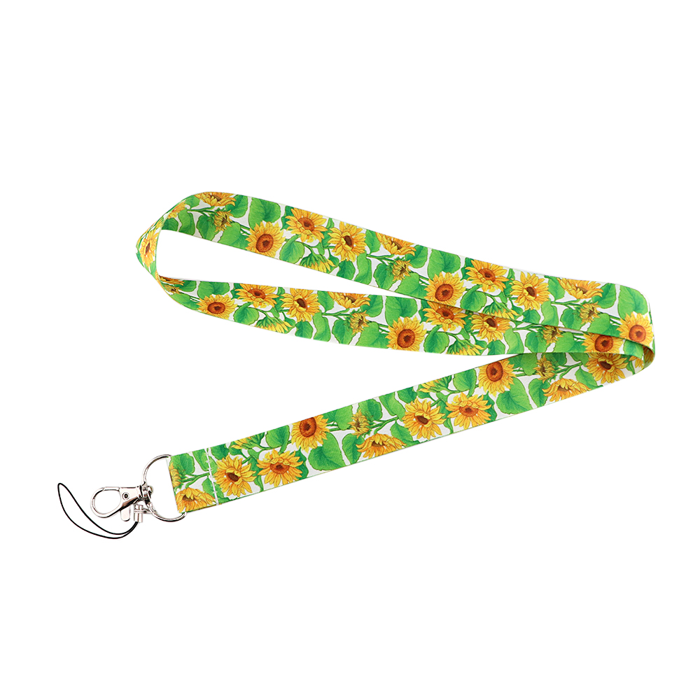 CB1362 Sunflower Cell Phone Lanyard For Phone Straps Keychain Camera Strap ID Card Gym USB Hanging Rope Accessories: 1