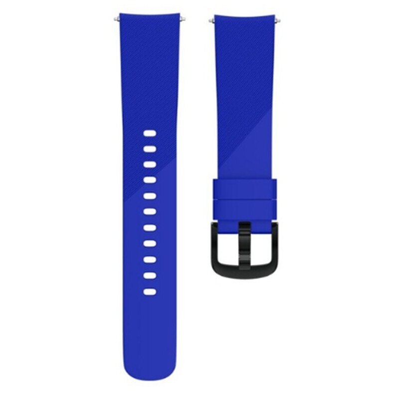 Correa de silicona para reloj Samsung galaxy watch active 2 gear S2, accesorio deportivo de 20mm, 42mm: Royal blue / size S