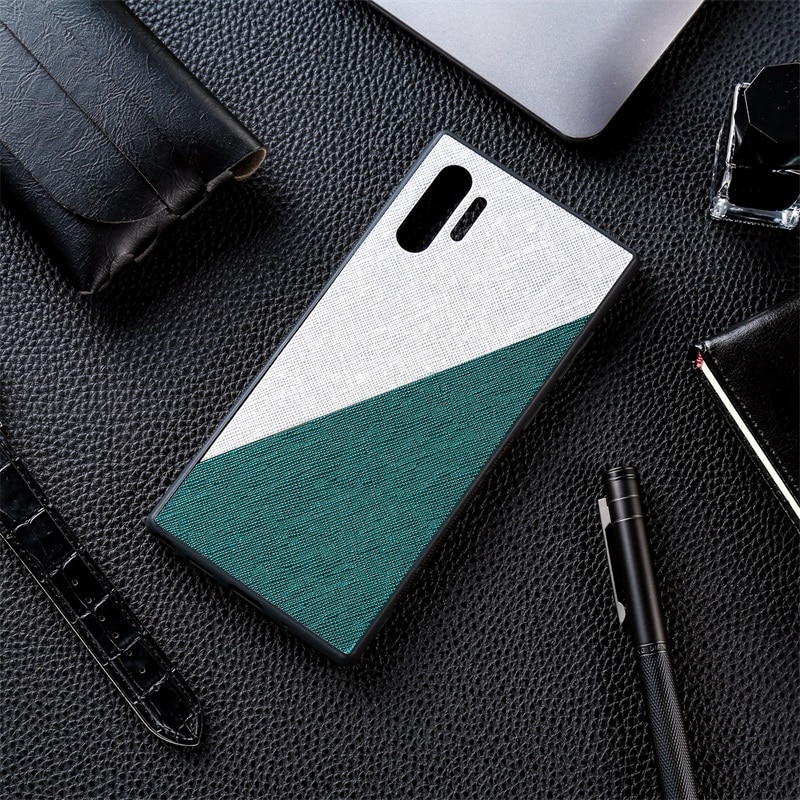 Luxury PU Leather Phone Case For Samsung Galaxy Note 10 Plus Cases Soft TPU Shockproof Cover For Samsung S10 Plus S10e S10+ S 10: For Samsung S10e / White Green