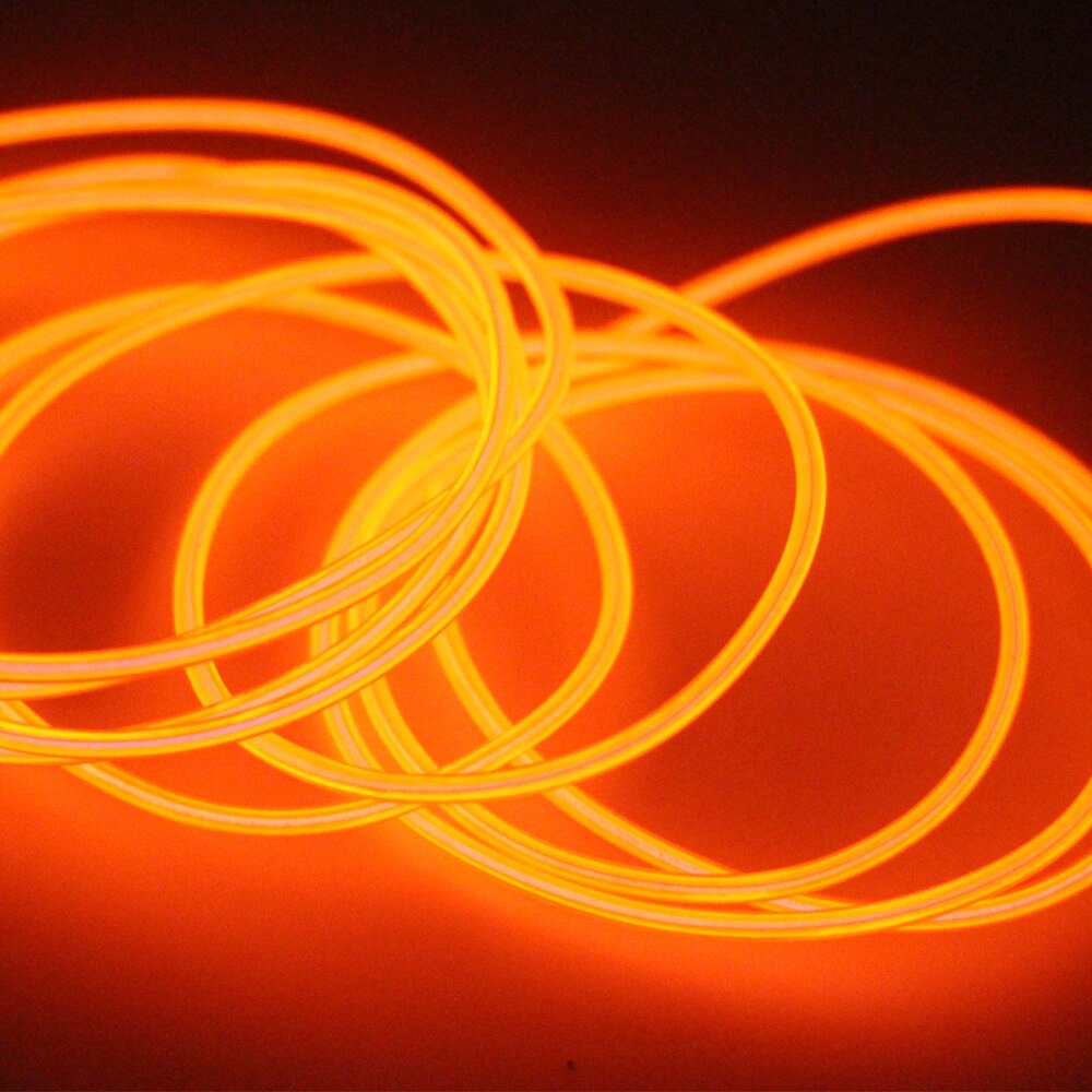 Tira de luz LED Flexible de neón para Navidad, cinta con Cable electroluminiscente, LED neón, coche con luces, decoración, resistente al agua