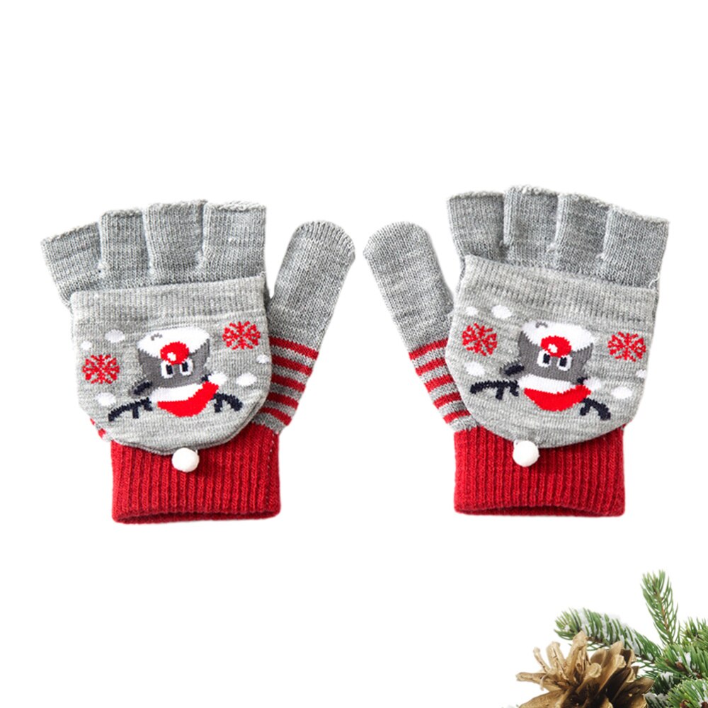 Guantes de invierno adorables para niños, a prueba de viento, para invierno, 1 par