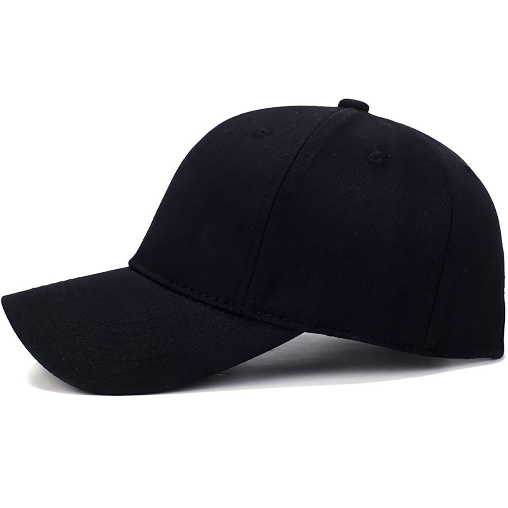 Zomer Кепка Cap Hoed Katoen Licht Boord Effen Kleur Baseball Cap Mannen Baseball Cap Бейсболка Outdoor Zonnehoed Кепка мужская: Black