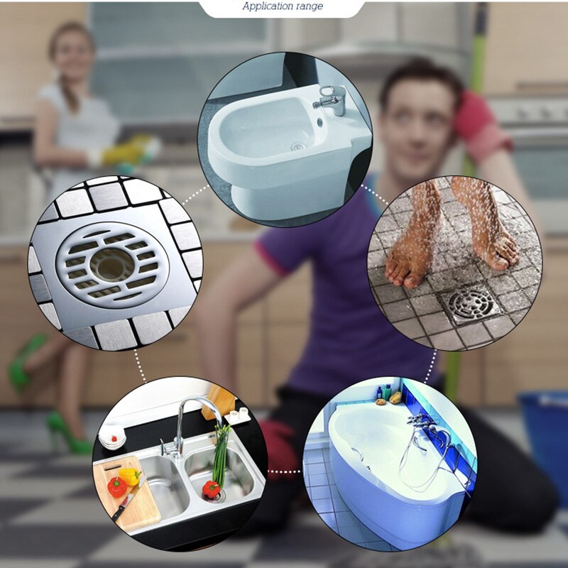 Drain Snake Sink Dredge Pipeline Cleaner Metal Drain Cleaning Tool for Bathroom Tubs Toilet LB88