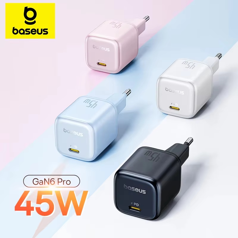 Baseus 45W PD-oplader voor iPhone 16-serie GaN-oplader Type C USB-oplader Draagbare snellader voor iPhone 15 Pro