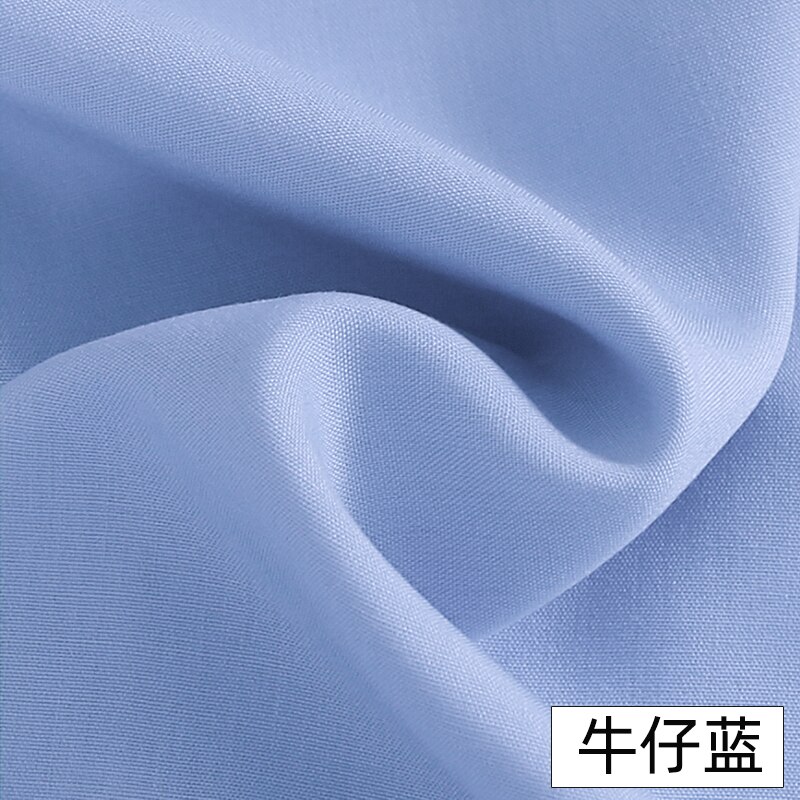Katoenen Stof Katoen Zijde Effen Kleur Katoenen Doek Zwart Wit Kleding Kleren Stof Doek Katoen Zijde Stof: Denim Blue