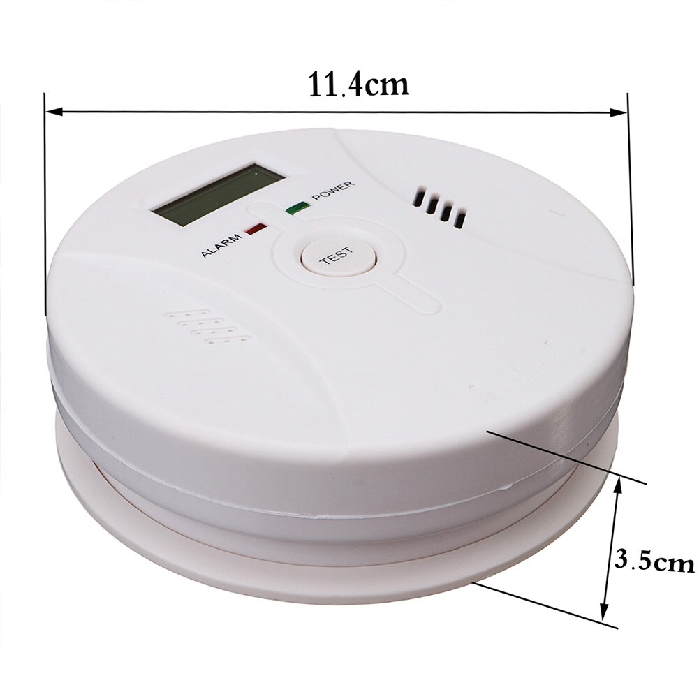 2 In 1 Combinatie Koolmonoxide + Rookmelder Batterij Bedienen Co & Roken Detector ND998