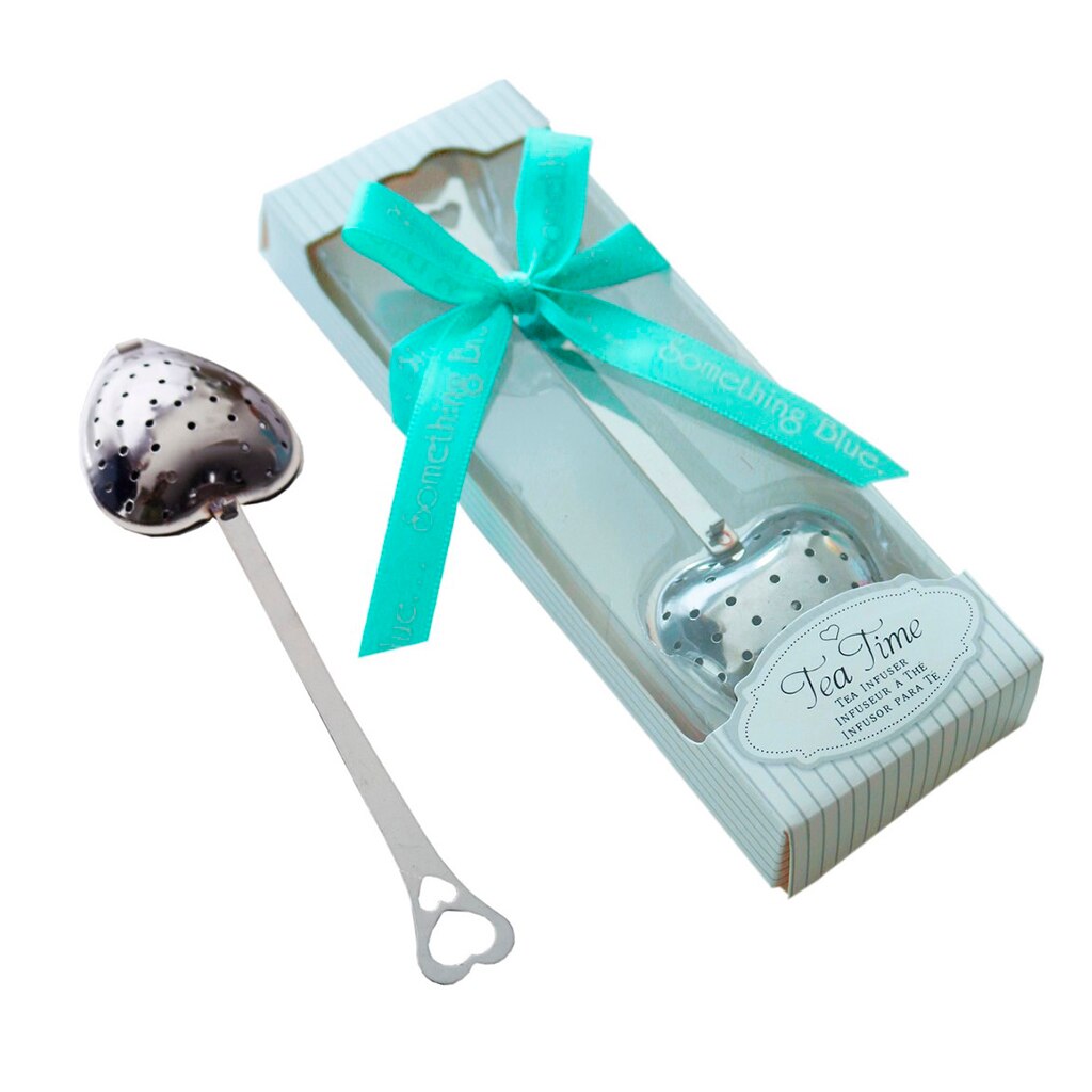 Cuore di Caffè in Acciaio Inox Tè Infusore Cucchiaino Colino Cucchiaio Filtro