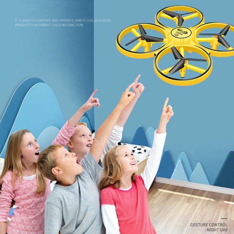 Mini Smart Horloge Remote Sensing Gebaar Drone Noctilucent Interactie Rc Speelgoed R66D