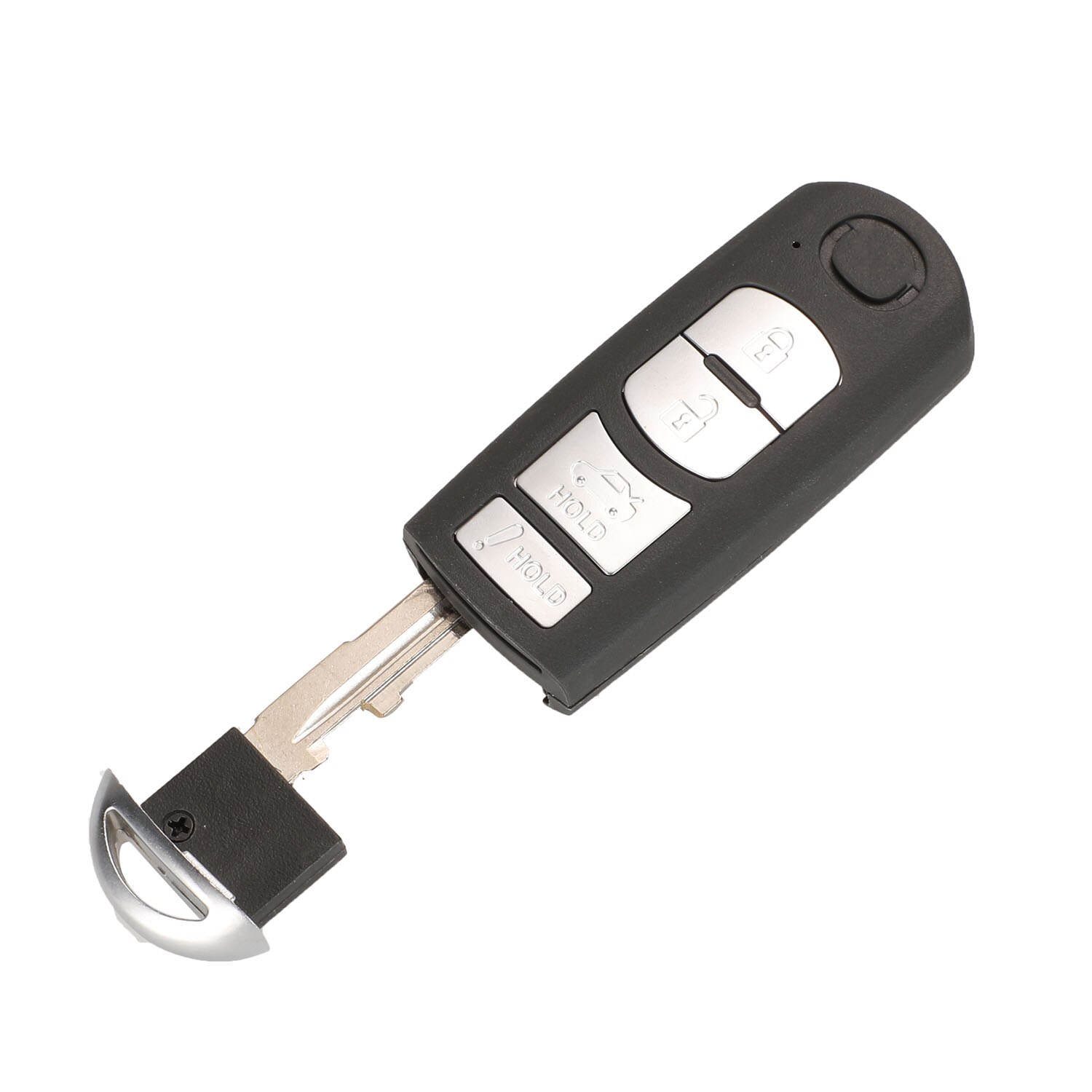 Jingyuqin funda para mando a distancia del coche Shell para MAZDA CX-3 CX-5 Axela Atenza 2/3/4 botones inteligente Fob de reemplazo: 4 Buttons