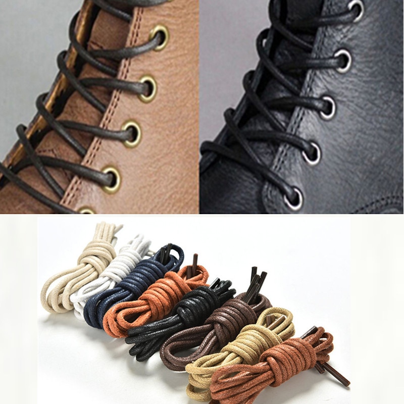 70 cm redondo encerado cordones de zapatos de cuero cuerdas botas Deporte Zapatos cordones cordón