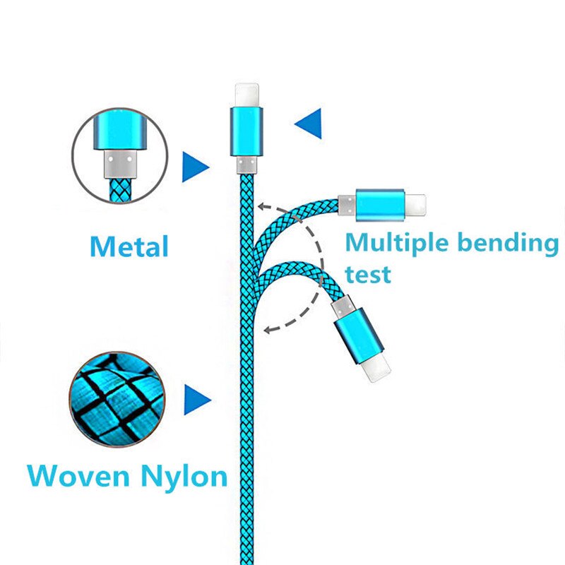 Fast Charger Cable for Xiaomi Mi 9 SE 10t 11 Lite Redmi Note 10s USB Data Wire Redmi 9at 9c 8a Note 6 pro 6a S2 Poco X3 M3 F3