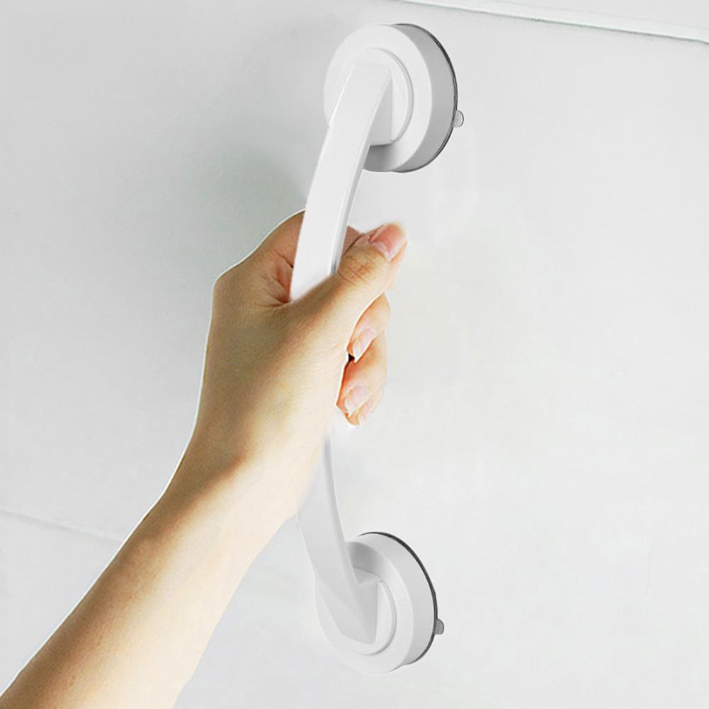 1PC Bathroom Strong Vacuum Suction Cup Handle Anti Slip Support Helping Grap Bar Safety Bath Shower Grab Bar Ensure Safety: B