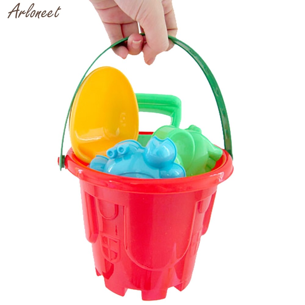 7Pcs Sand Sandbeach Kids Beach Toys Castle Bucket Spade Shovel Rake Water Tools Outdoor Toys Hobbies For Children